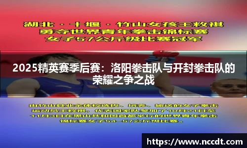 2025精英赛季后赛：洛阳拳击队与开封拳击队的荣耀之争之战