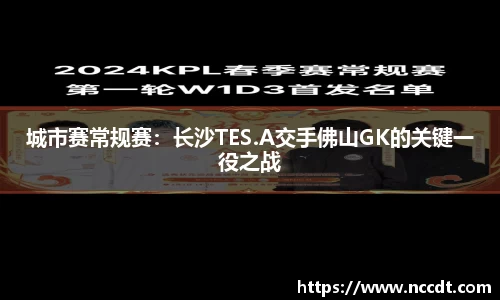 城市赛常规赛：长沙TES.A交手佛山GK的关键一役之战
